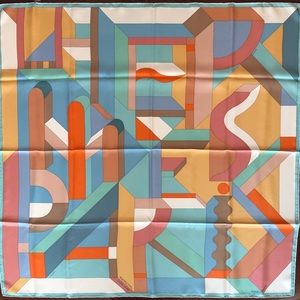 Authentic Hermès scarf Perspective Cavaliere by Anamorphee